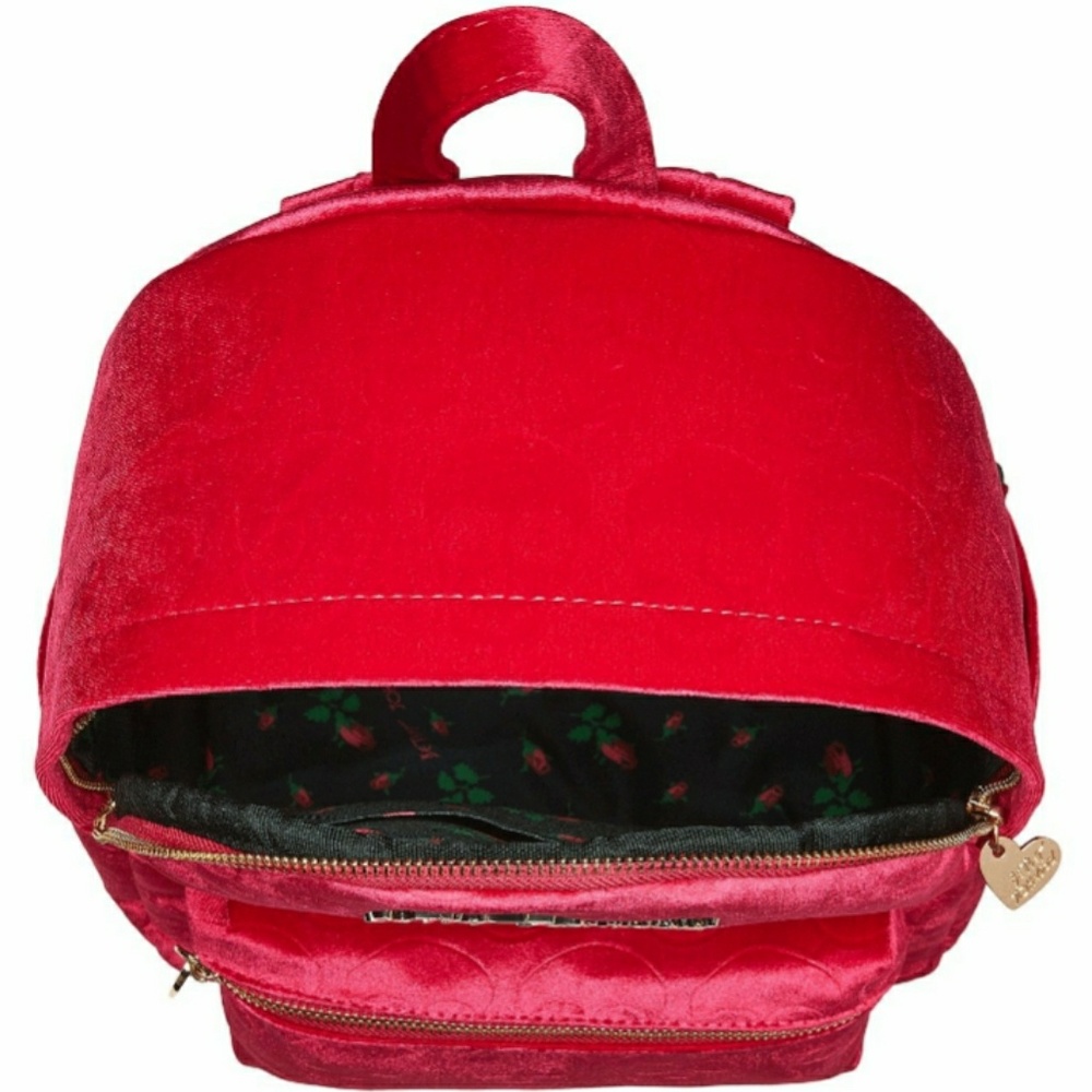🌺NWT- BETSEY JOHNSON PINK SKULL LARGE BACKPACK! - Picture 4 of 4